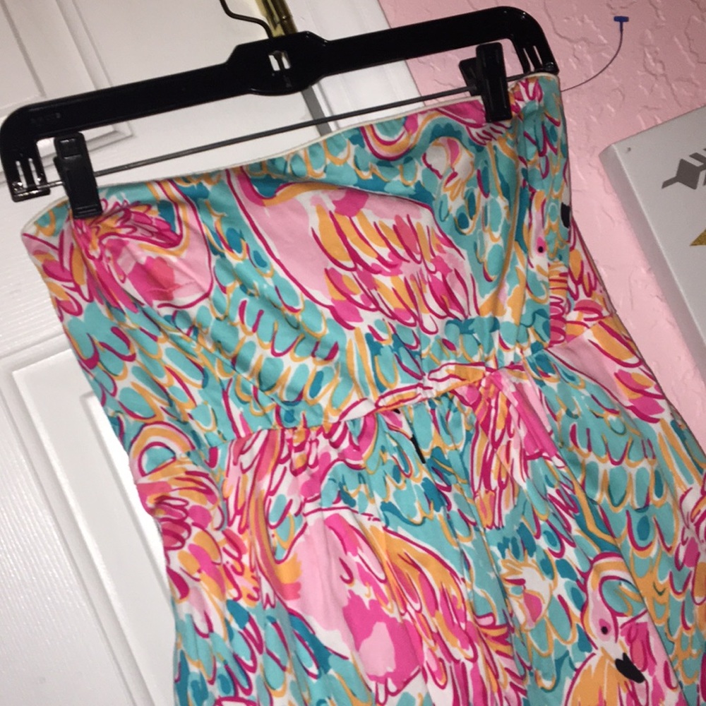 Lilly Pulitzer flamingo dress || size 2